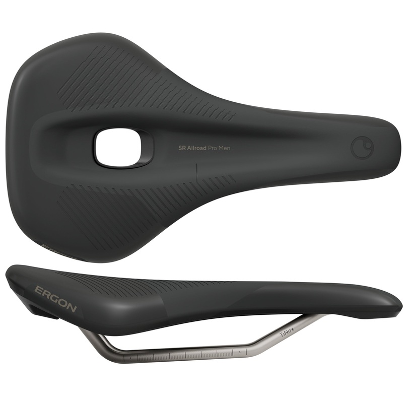 Ergon SR Allroad Pro Saddle – TiNox SL Black Mens Medium/Large