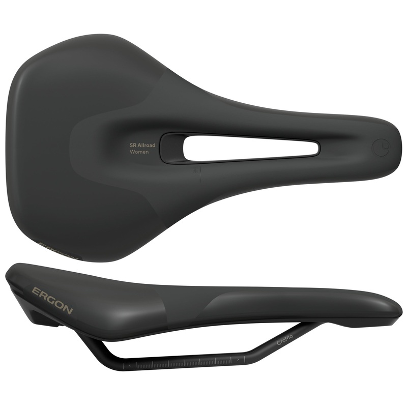 Ergon SR Allroad Saddle – Chromoly Black Womens Medium/Large