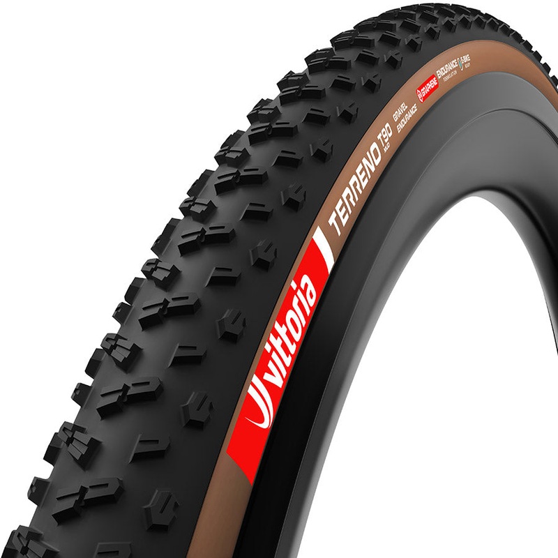 Vittoria Terreno T90 Mud Tire – 700 x 45 Tubeless Folding BLK/Brown Gravel Endurance Graphene G2.0
