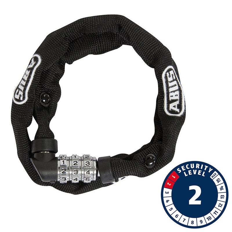 Abus 1200 Web Chain Lock Combo 4mm 110cm 3.6 Black