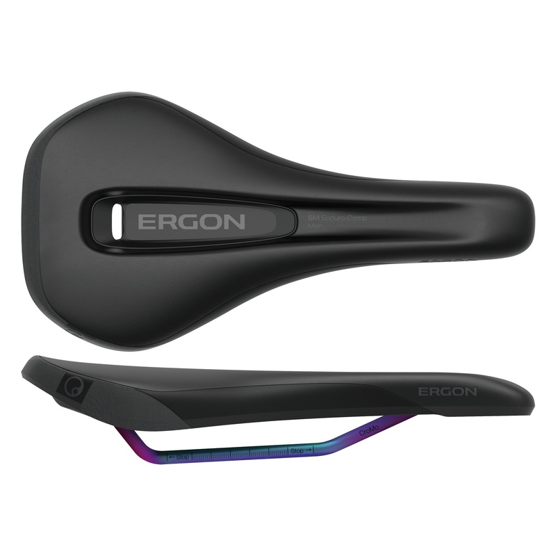 Ergon SM Enduro Comp Saddle – Stealth/Oilslick Mens Small/Medium