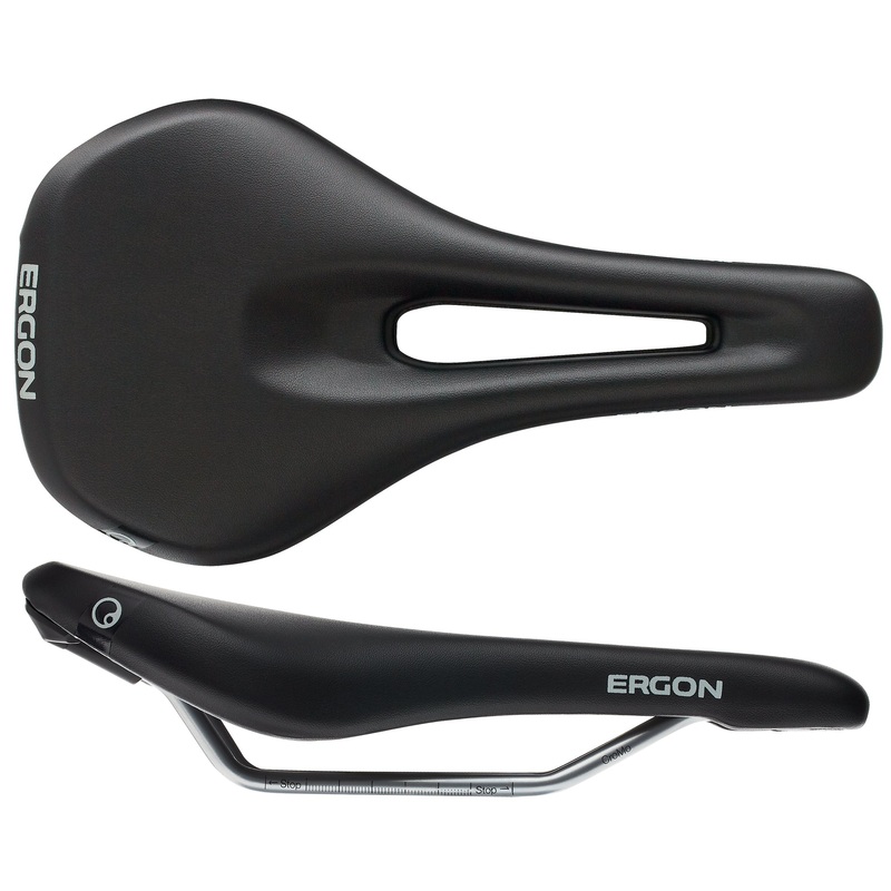 Ergon SM Saddle – Chromoly Black Womens Small/Medium