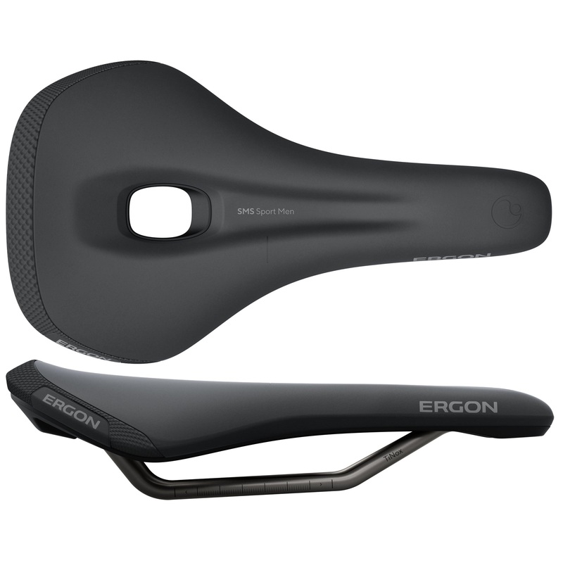 Ergon SMS Sport Saddle – TiNox XP Black Mens Medium/Large