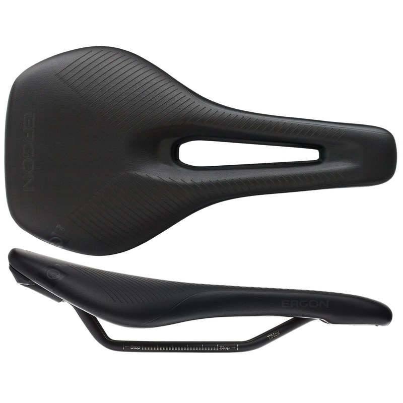 Ergon SR Pro Saddle – TiNox Black Womens Small/Medium