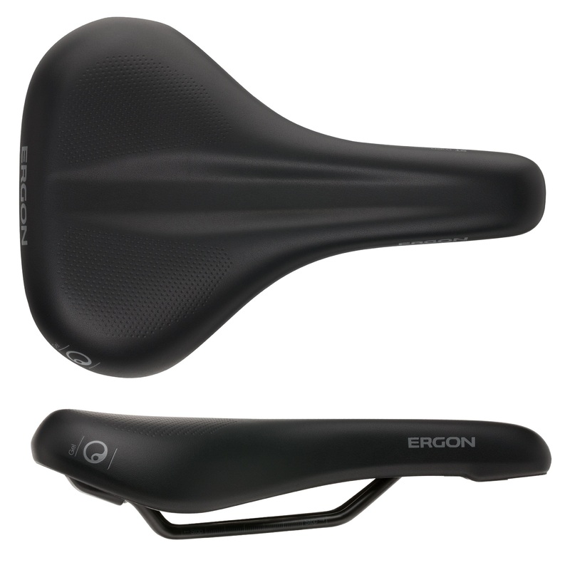 Ergon ST Gel Saddle – Chromoly Mens Small/Medium Black