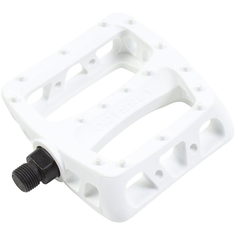 Odyssey Twisted PC Pedals – Platform Composite/Plastic 1/2″ White