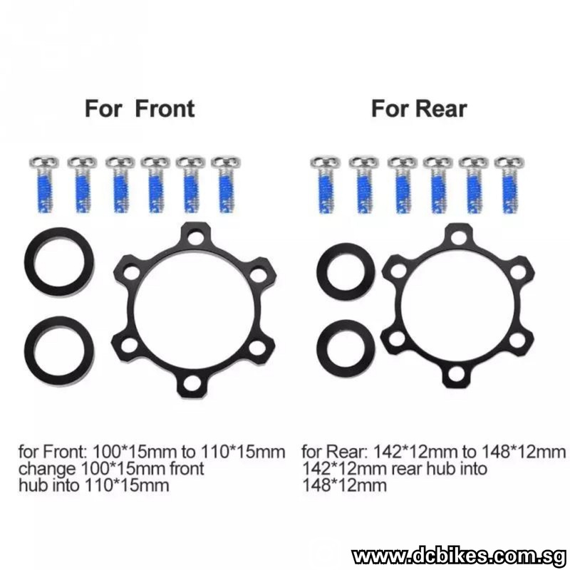 110mm Front | 148mm Rear Boost + Hubs Adapter Conversion Kit Front 110mm
