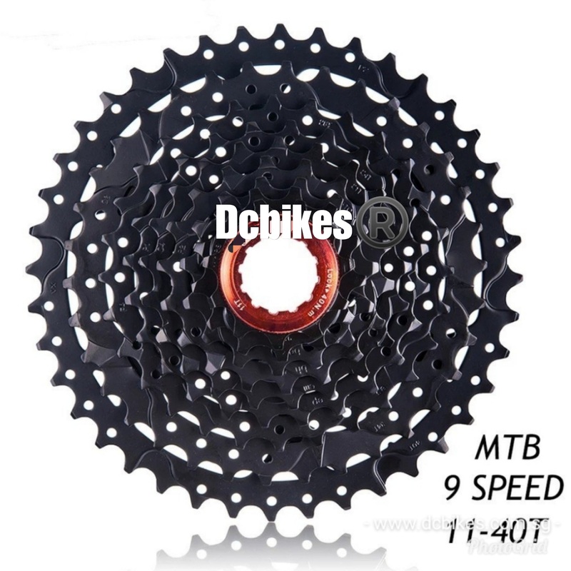 9 Speed 11 – 40T Wide Ratio MTB Black Cassette