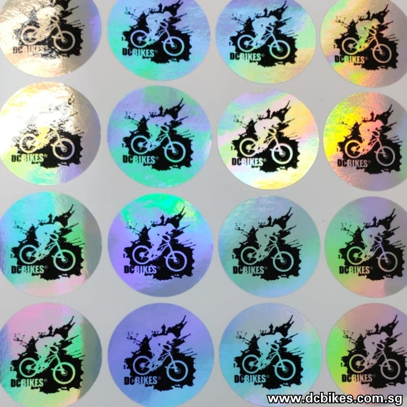 Dcbikes Oil Slick Hologram Rainbow Weatherproof Sticker Race Decal (2 Pieces) Dcbikes Black White Decal (2 Pieces)