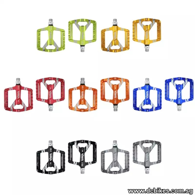 Ultralight Bicycle Mountain Bike Aluminium Anodized Alloy Pedals Red