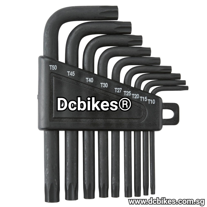 X-T Short Torx Star Allen Key Set of 9 pieces