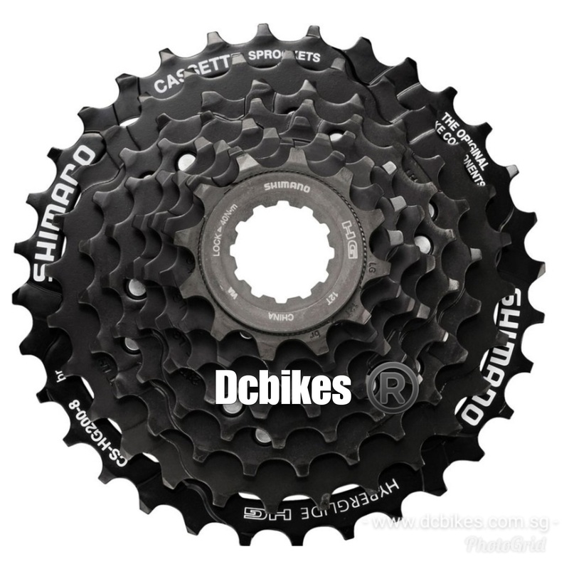 Shimano 8 Speed 12T – 32T Black HG Cassette HG200