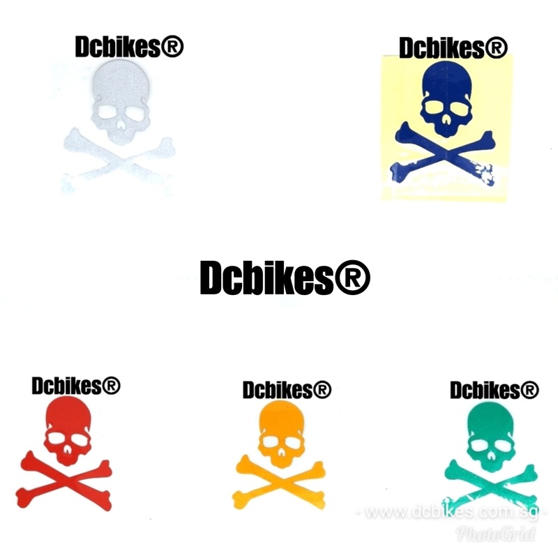 Skeleton Bicycle Escooter Sticker Decal Green