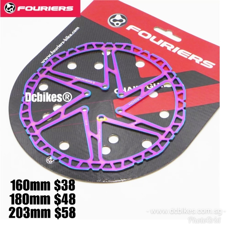 160mm | 180mm | 203mm Oil Slick Titanium Coating MTB Rainbow MTB Road Disc Brakes Rotor 160mm – 1 Disc