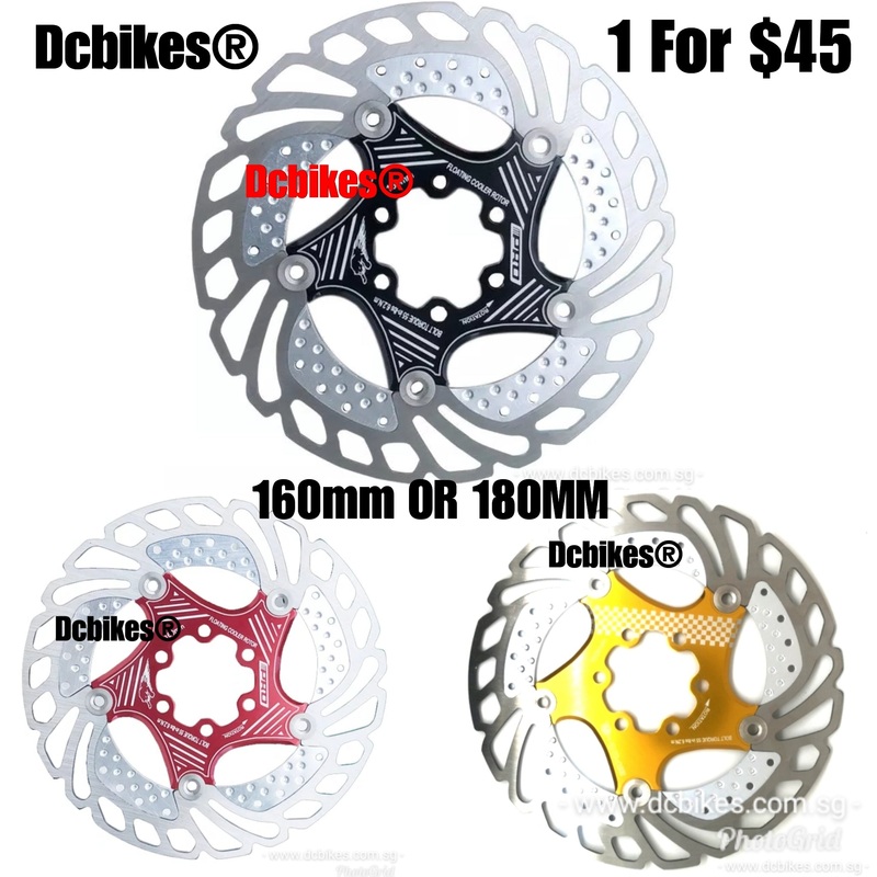 Prodisk Bicycle Floating Disc Brakes Rotor + 6 T25 Bolts 160mm – Red