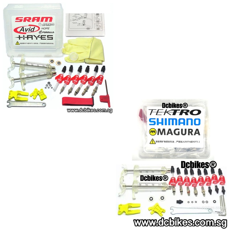 Universal Bicycle Hydraulic Brake Caliper Bleed Tool Kit Tektro Shimano Magura Bleed Kit