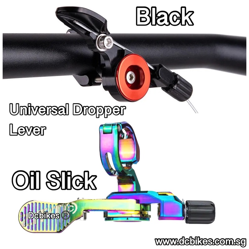 Universal MTB Dropper Seat Post Remote Lever + Cable Black/Red