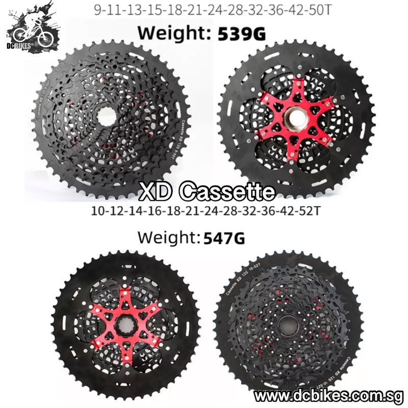 12 Speed 9T – 50T | 52T XD Driver Stealth Black MTB Cassette XD 12 Speed 9T-50T