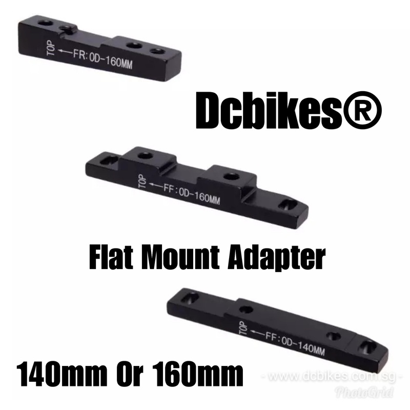 140mm | 160mm MTB Road Cyclocross CX Front Rear Flat Mount Disc Brake Adapter FF Front 140mm