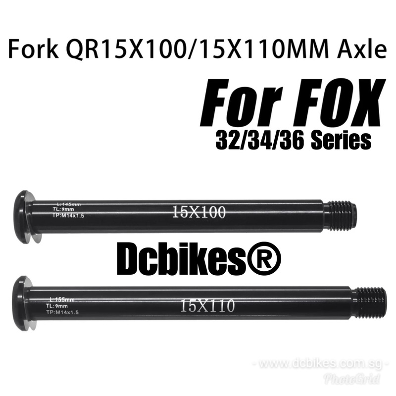 15mm X 100mm/15mm X 110mm Thru Axle For FOX Front Fork SC 32 34 36 Series 15 X 100