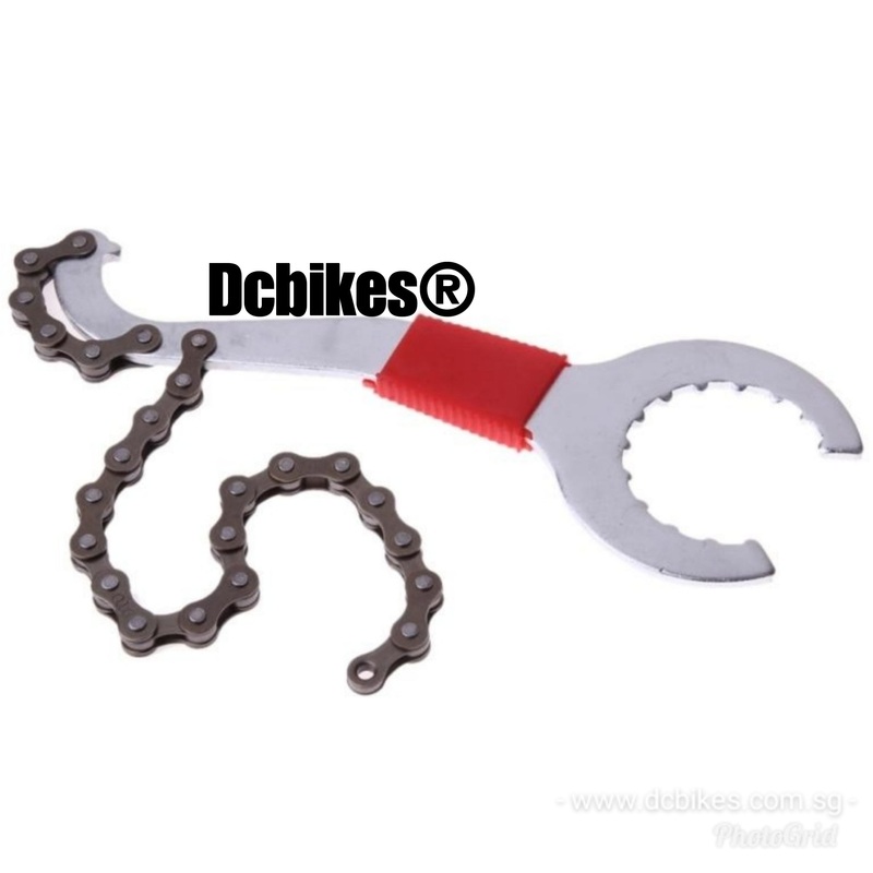 2 in 1 Cassette Chain Whip + Bottom Bracket BB Wrench Repair Tool
