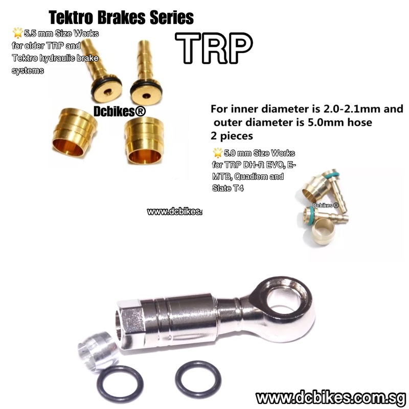 Banjo + 2 Olives & 2 Inserts For Tektro TRP Brake Series 5.0mm – 2 Olive & 2 Inserts