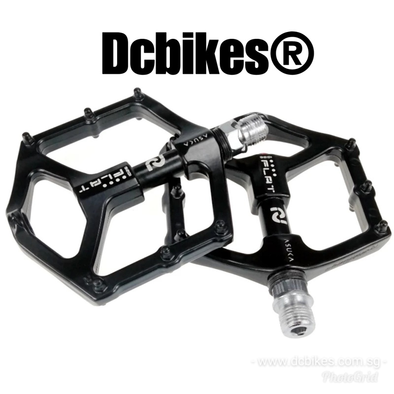 Matt Black Lightweight MTB Flat Pedals