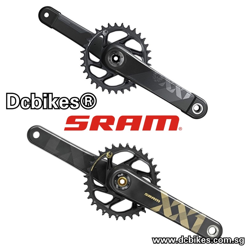 Sram 12 Speed XX1 Carbon Gold/Lunar Eagle DUB SL Crank Lunar 34T 3mm Offset Boost