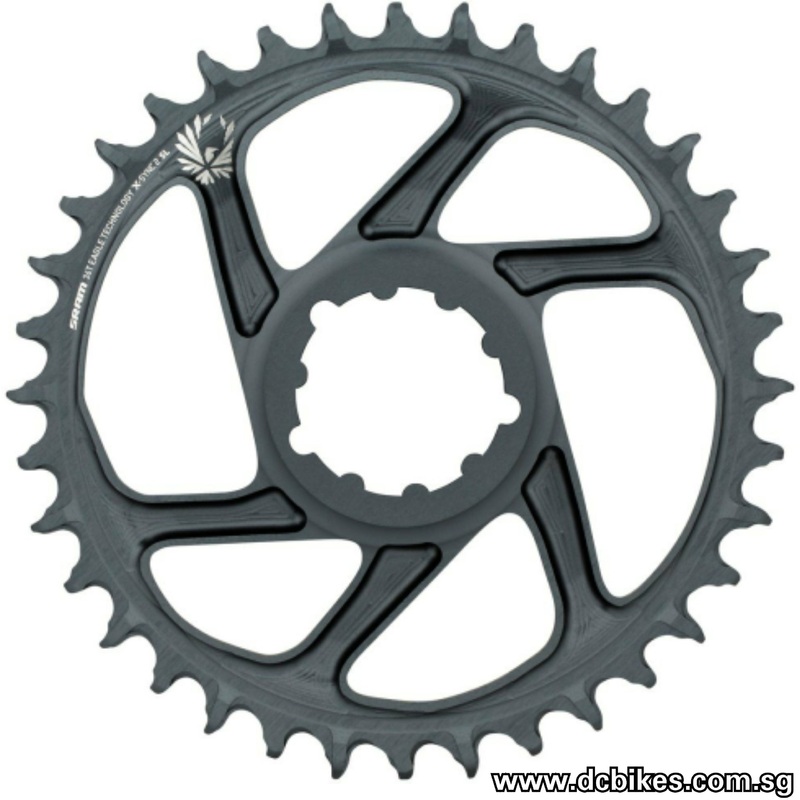 Sram 34T XX1 Eagle Round X-Sync 2 MTB Direct Mount Chainring 3mm/6mm Offset With Gold Logo 34T Non Boost 6mm