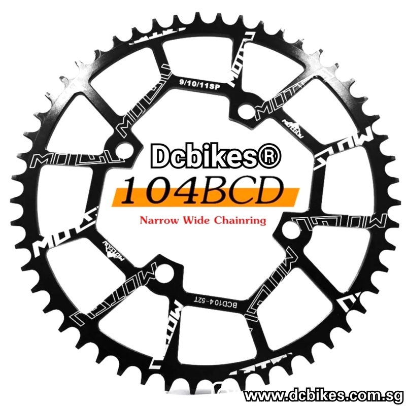 104Bcd 40T | 42T | 44T | 46T | 48T | 50T | 52T Round Single Speed Narrow Wide Chain Ring 40T