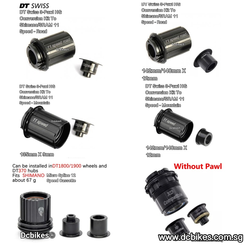 3 Pawls FreeHub Body For DT On 11/12 Speed Sram XD XDR | Shimano HG | Micro Spline For 12 Speed Micro Spline 9mm QR/12mm Thru Axle