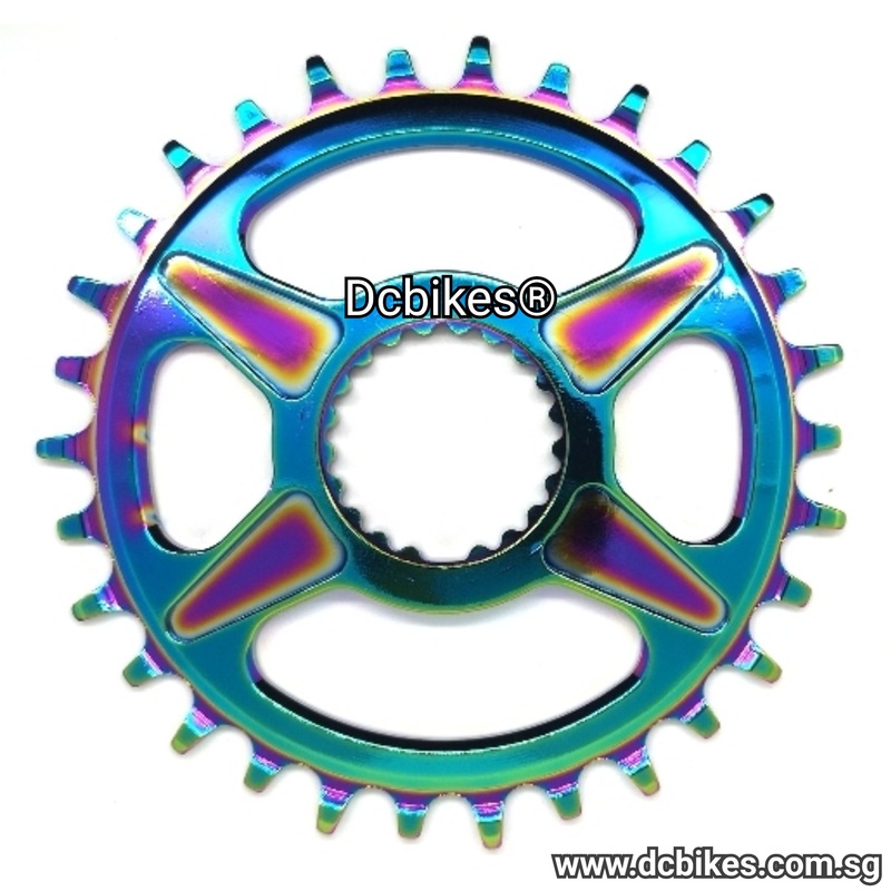 Oil Slick 32T/34T Round Direct Mount Narrow Wide Chain Ring For Shimano Cranks XTR M9100 XT M8100 SLX M7100 32T