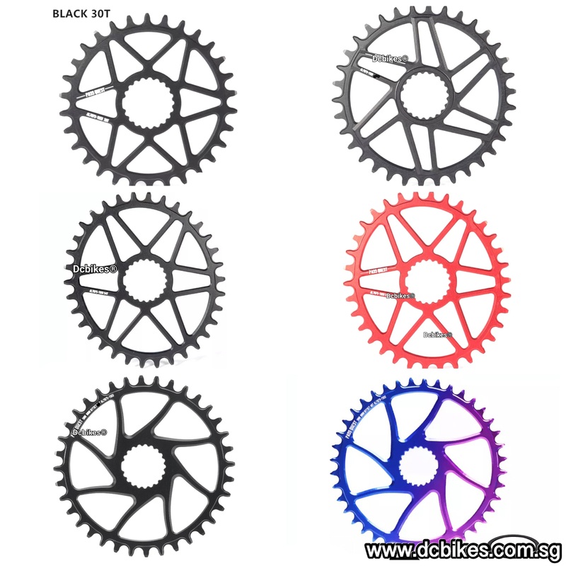 Oval | Round Chain Ring 12 Speed Shimano XTR XT SLX New 30T Black Round