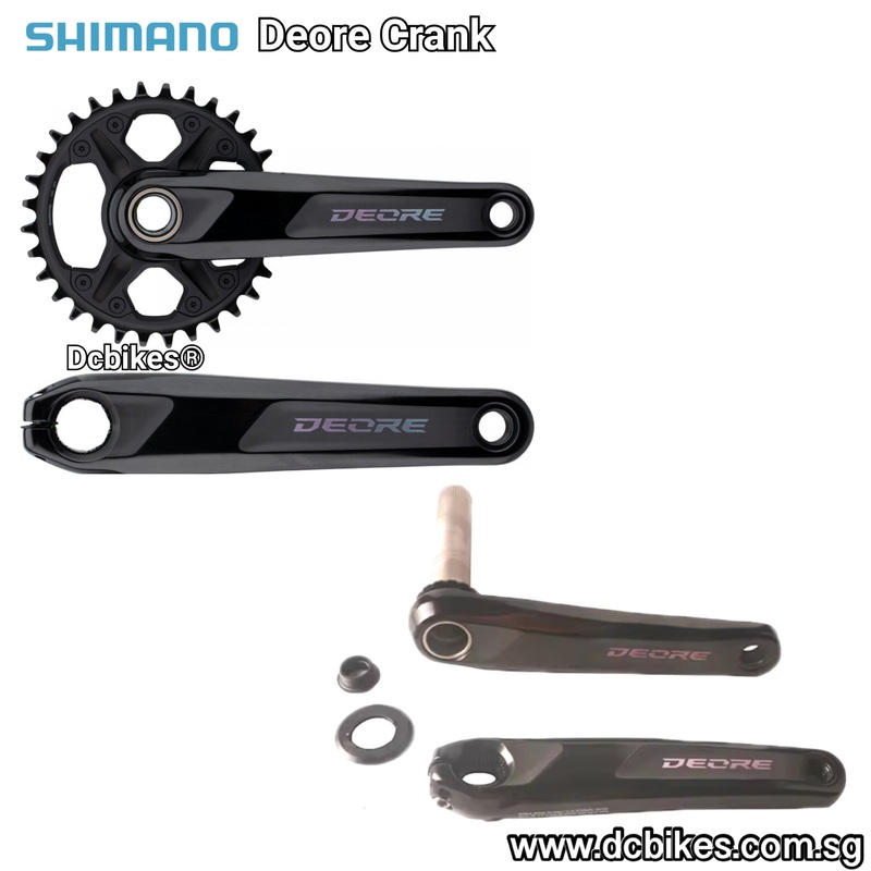 Shimano 12 Speed Deore FC-M6100 | M6120 Boost Crank 32T M6100 Crankset – 52mm Chain Line