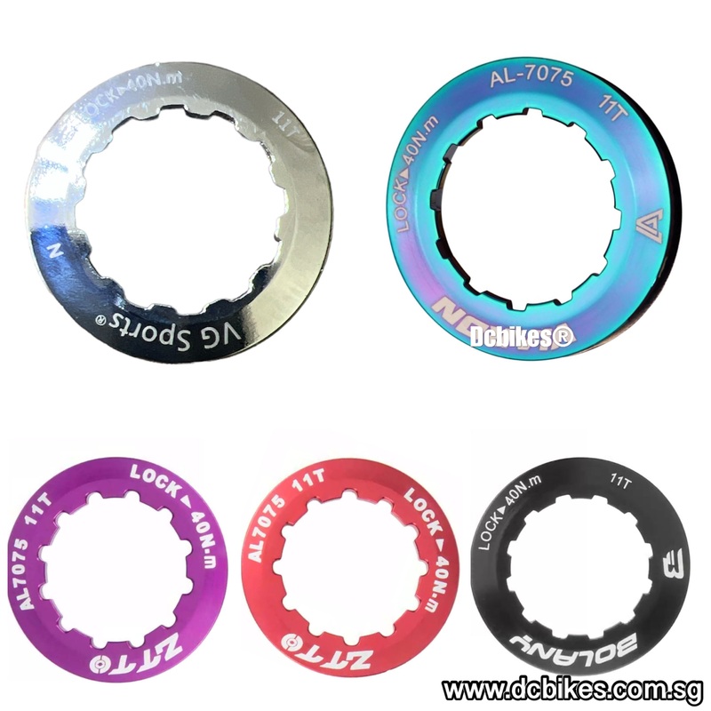 11T Lock Ring Cover For Shimano HG Cassette (1 Piece) Red