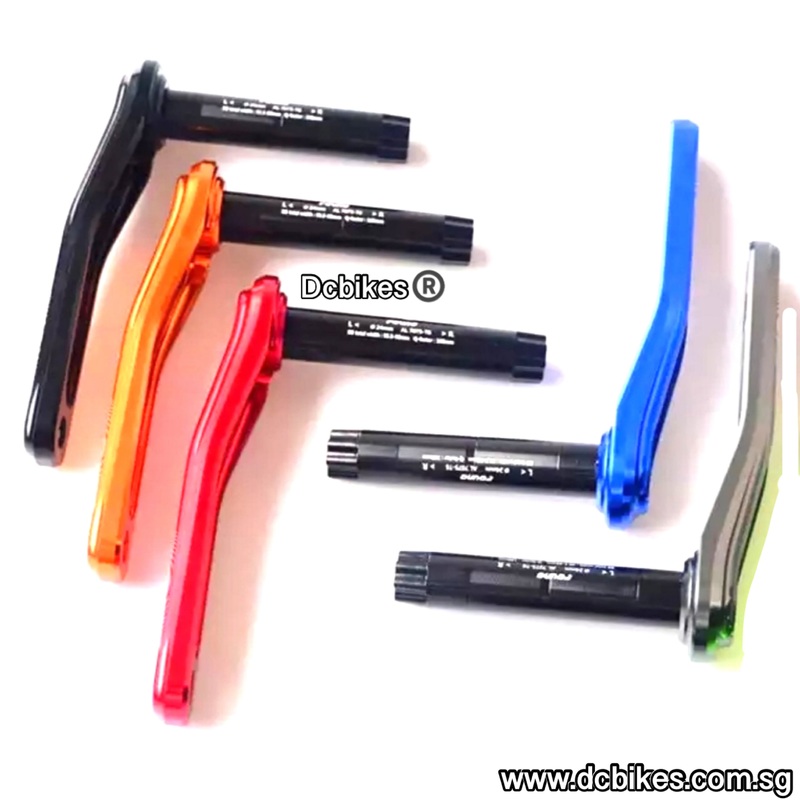 Anodized 68mm/73mm Direct Mount Crank Arms + 24mm Threaded Bottom Bracket BB Extra Crank Arm Bolt