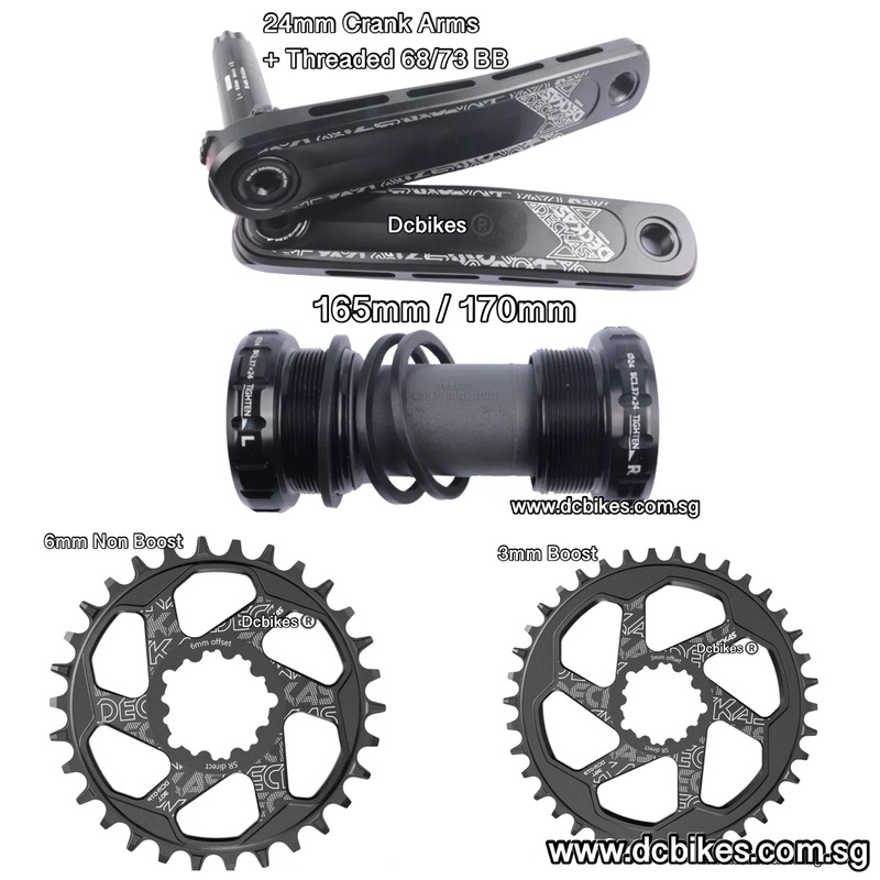 MC-012 Boost 3mm | 6mm Offset Chain Ring | Crank + BSA BB 170mm 170mm Only Crank Arms + BB