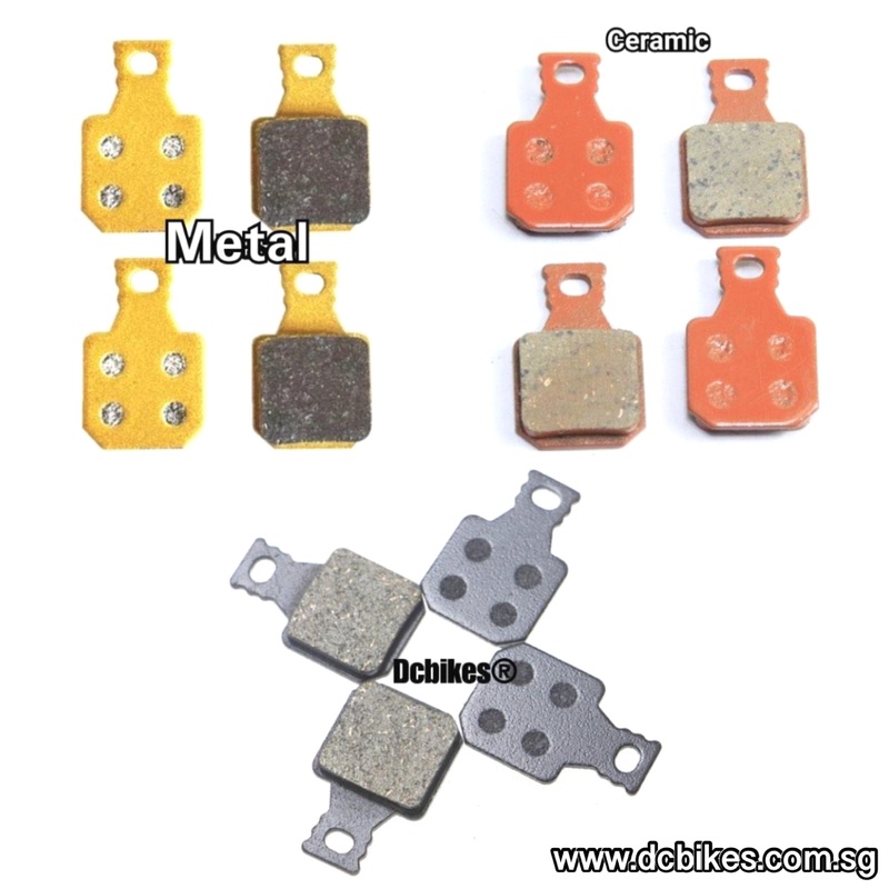 Semi Metal | Full Metal | Ceramic Disc Brake Pads For Magura MT5 MT5e MT7 Type 8.1 Compatible 8P Gold Full Metal – 4 Pieces