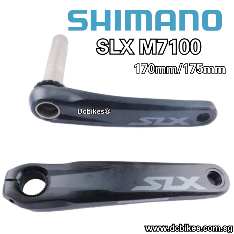 Shimano 11/12 Speed SLX M7100 Direct Mount Hollowtech II Crank Arms 165 mm Crank Arms