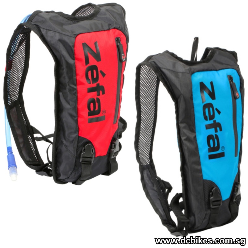 Zefal Blue/Red Hydro Race Hydration Bag Pack 1.5 Liters Red