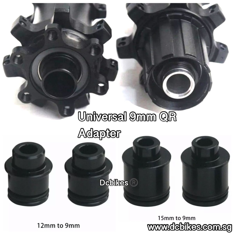 12mm | 15mm Thru Axle Hub To 9mm Quick Release QR Conversion Adapter (2 Pieces) 12mm Thru Axle To 9mm Adapters (2 Pieces)