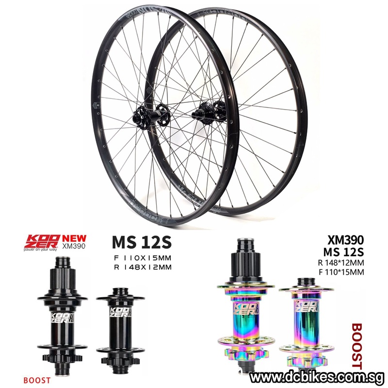 27.5 | 29 Koozer XM390 X 35mm Duroc 110mm/148mm 32H 6 Pawls Boost Wheelset 27.5 Duroc Rim + XM390 Oil Slick 110 X 148 Boost Hub (Front & Rear Wheelset)