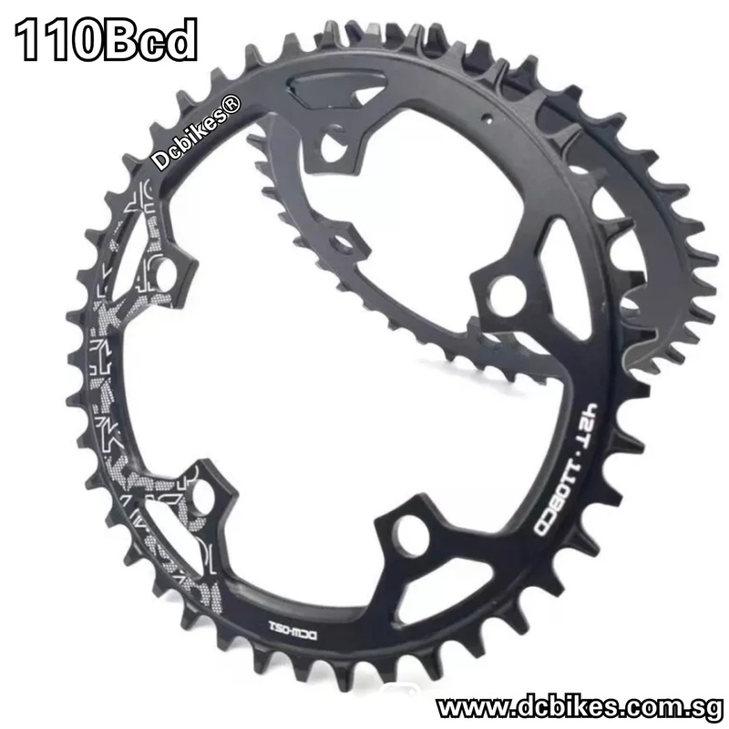5 Hole 110BCD Cyclocross CX Road Foldie Narrow Wide Chain Ring 36T