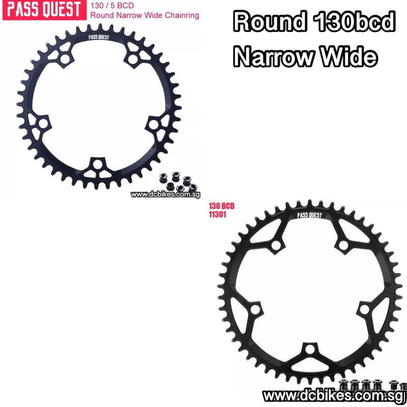 5 Hole 130BCD Cyclocross CX Road Foldie Narrow Wide Chain Ring 40T 5 Holes 130BCD