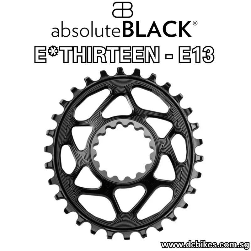 AbsoluteBlack 30T/32T Direct Mount Oval Chain Ring | 12 Speed For E*THIRTEEN – E13 Guidering Crank 32T | 49mm Chain Line