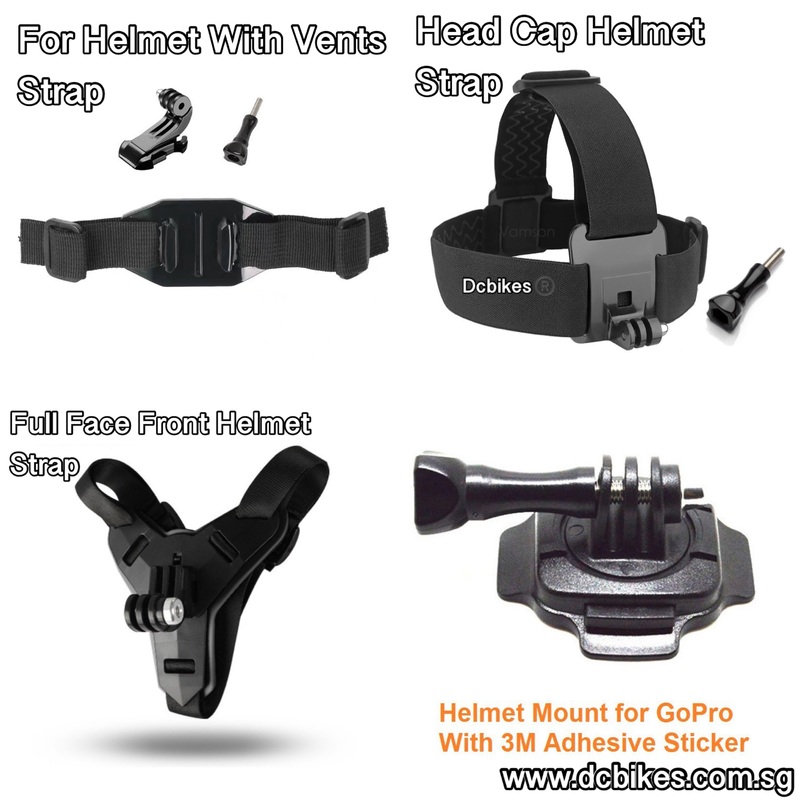 Adjustable Helmet Head Strap Belt Mount Holder Adapter For GoPro Hero Cam For Helmet With Vent Strap