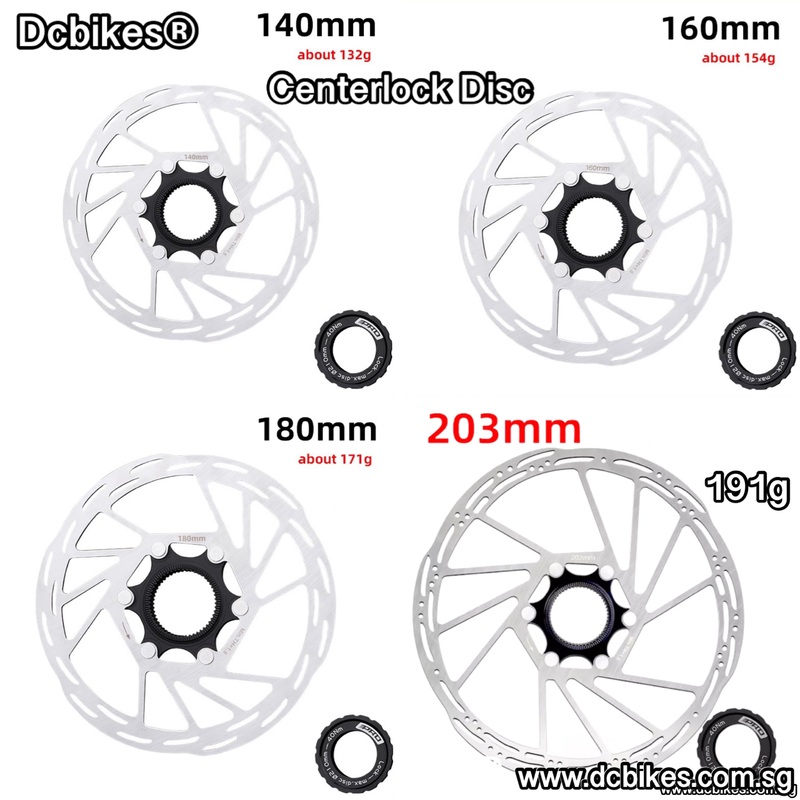 Bicycle MTB Road Bike Centerlock Disc Brake Rotor (1 Piece) 140mm (1 Piece)