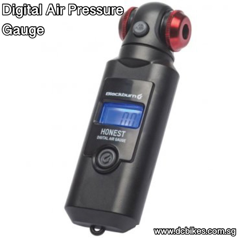 Blackburn Presta/Schrader Tyre Pressure Digital Gauge 90psi At 100g