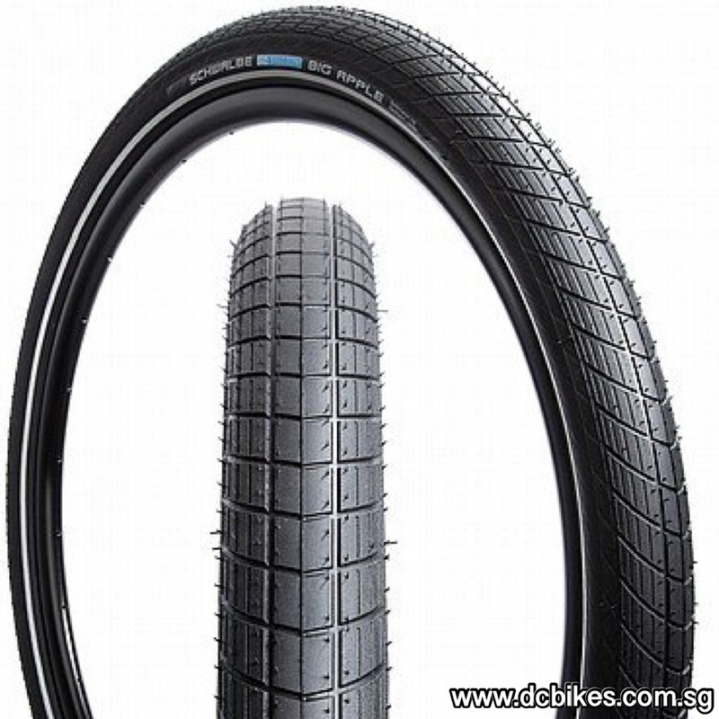 Schwalbe 14 | 16 | 18 | 20 | 24 | 26 X 2.0 Big Apple Reflex Wired Tyres (2 Tires) 14 X 2.0 ETRTO: 50-254