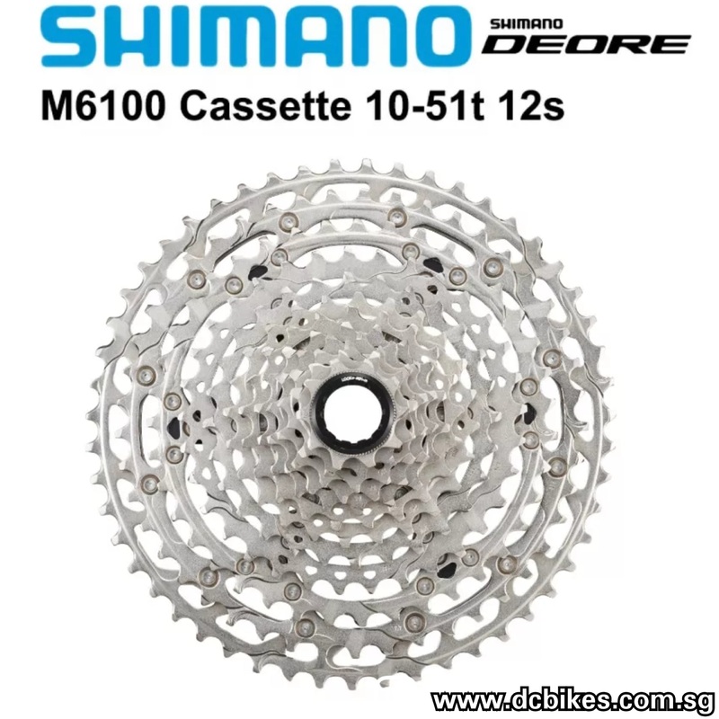 Shimano 12 Speed 51T Deore CS-M6100 Micro Spline Cassette